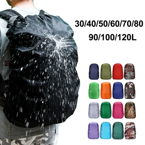 35L 100L 120L Rain Cover Backpack Waterproof Bag - Image 2