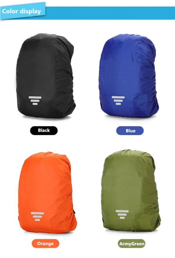 Rain Cover Backpack Reflective 20L 35L 45L 60L Waterproof Bag Camo Tactical Outdoor Camping Hiking Climbing Bag Dust Raincover - Image 26