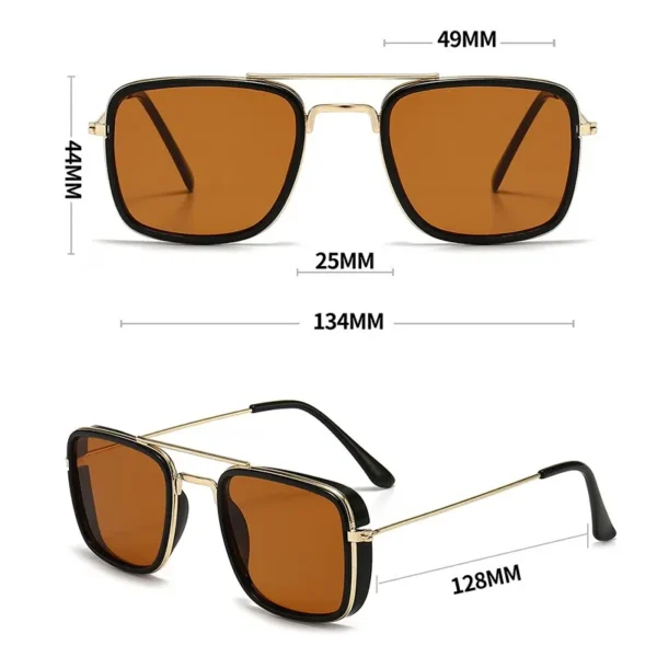 Fashion Sunglasses Metal Small Square Frame - Image 25