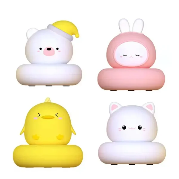 USB Charging Night Light Cute Clap Control Pet Shaped Sleep Lamp Bedroom Decorative Children's Gift Toy Night Atmosphere Lamp - Image 6