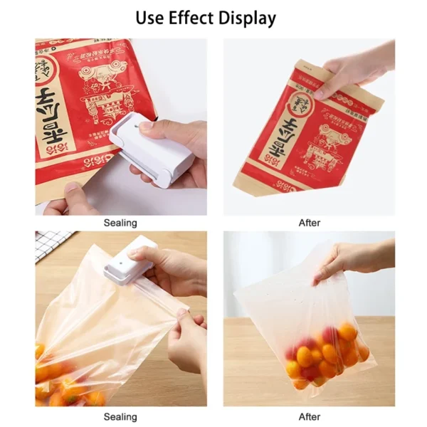 Mini Heat Bag Sealing Machine Package Sealer Bags Thermal Plastic Food Bag - Image 5