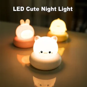 USB Charging Night Light Cute Clap Control Pet Shaped Sleep Lamp Bedroom Decorative Children's Gift Toy Night Atmosphere Lamp