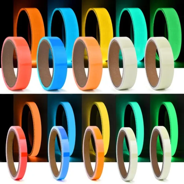 Luminous Fluorescent Night Self-Adhesive Glow In The Dark Sticker Tape Safety Security Home Decoration Warning Adhesive Tape - Image 12
