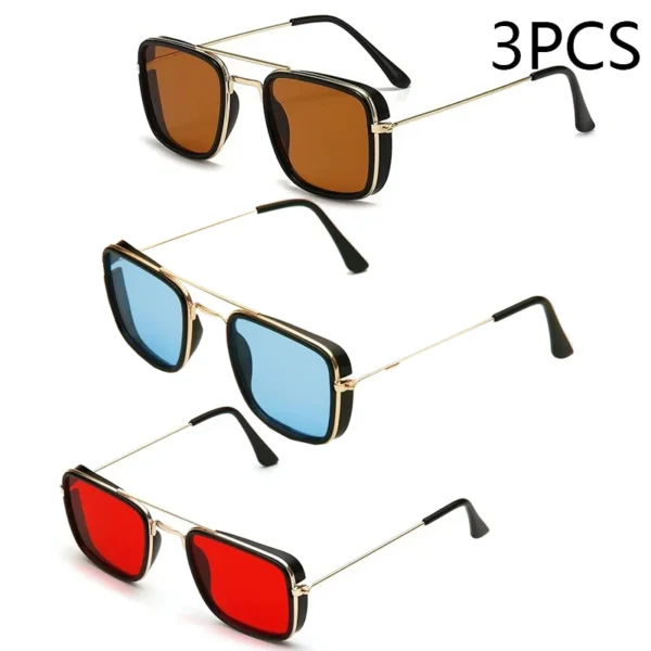 Fashion Sunglasses Metal Small Square Frame - Image 18