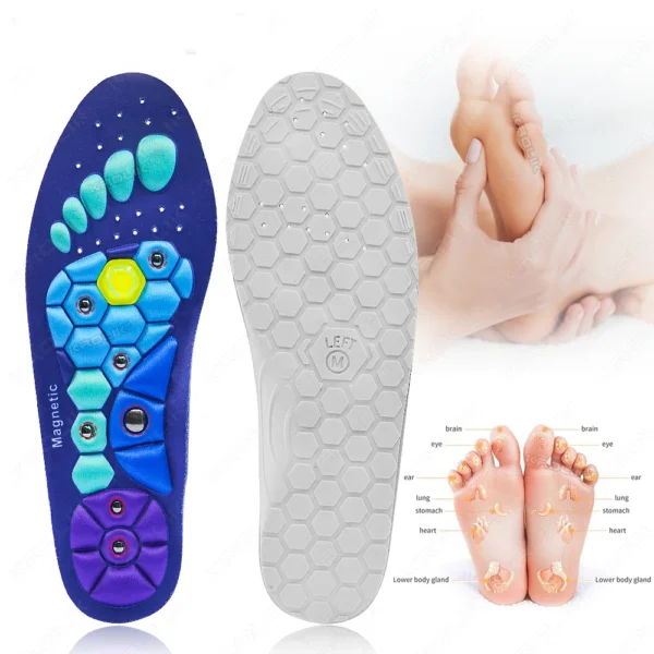 Therapy Sports Insoles Massage Medical Magnetic  Foot Weight Loss Slimming Acupressure Insole Anti-fatigue Health Care Shoe Pads - Image 9