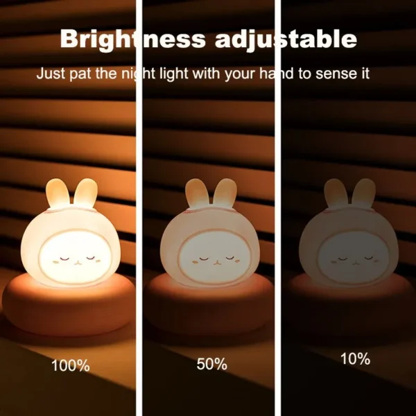 USB Charging Night Light Cute Clap Control Pet Shaped Sleep Lamp Bedroom Decorative Children's Gift Toy Night Atmosphere Lamp - Image 14