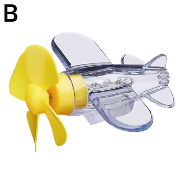 Motorcycle Electric LED Colorful Lights Rotatable Airplane Wind-Powered Airplane Decor - Image 10