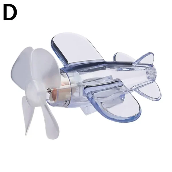 Motorcycle Electric LED Colorful Lights Rotatable Airplane Wind-Powered Airplane Decor - Image 7