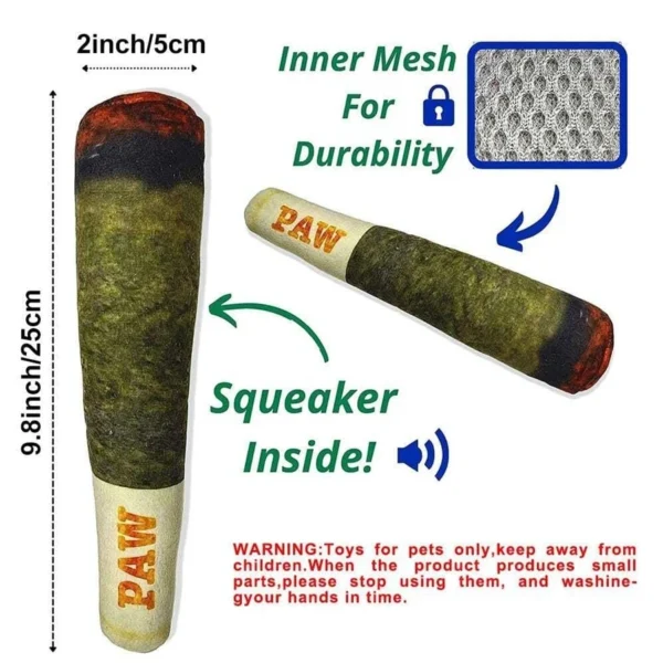 Toys Green Stick Dogs Pet Chew Bite Toy With Squeake Stuffed Raw Dog Joint Toys Spot Good - Image 3