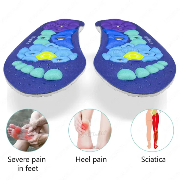 Therapy Sports Insoles Massage Medical Magnetic  Foot Weight Loss Slimming Acupressure Insole Anti-fatigue Health Care Shoe Pads - Image 10