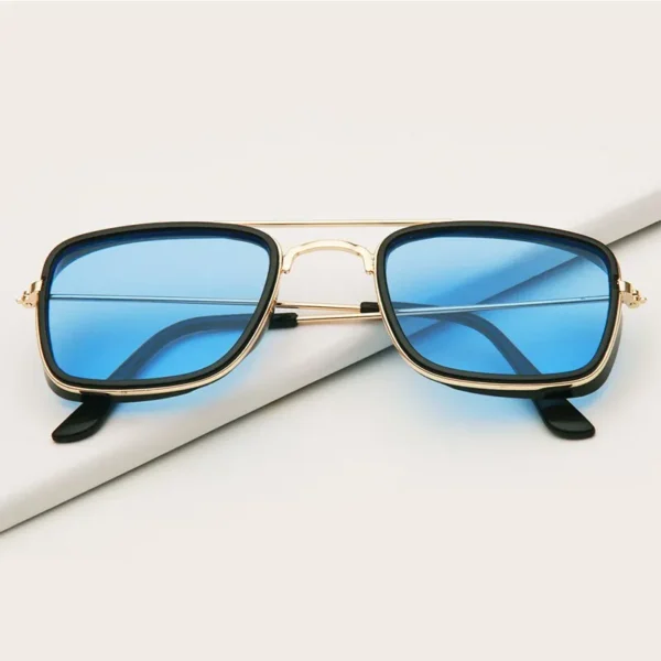 Fashion Sunglasses Metal Small Square Frame - Image 27