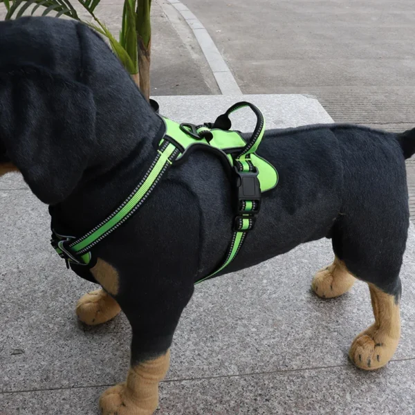 Adjustable Nylon Dog Harness Vest Reflective Soft Breathable - Image 20