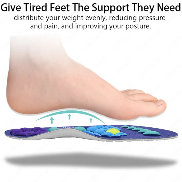Therapy Sports Insoles Massage Medical Magnetic  Foot Weight Loss Slimming Acupressure Insole Anti-fatigue Health Care Shoe Pads - Image 4