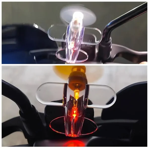 Motorcycle Electric LED Colorful Lights Rotatable Airplane Wind-Powered Airplane Decor - Image 16
