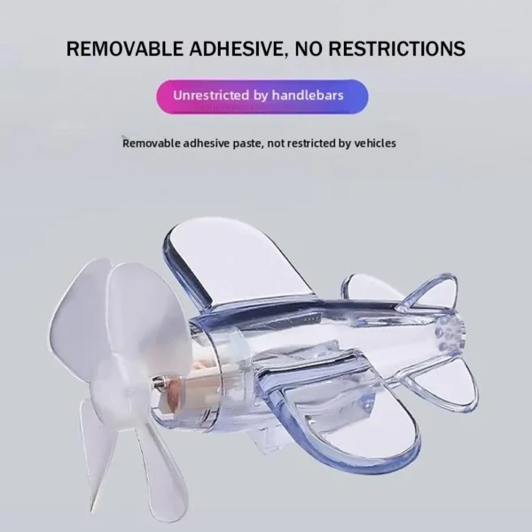 Motorcycle Electric LED Colorful Lights Rotatable Airplane Wind-Powered Airplane Decor - Image 19