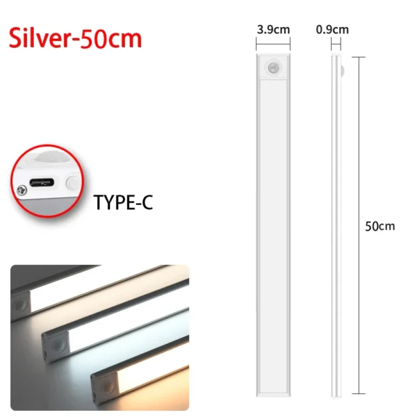 Night Light Motion Sensor Wireless USB Cabinet Night Light - Image 10