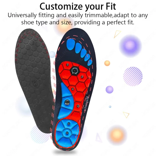 Therapy Sports Insoles Massage Medical Magnetic  Foot Weight Loss Slimming Acupressure Insole Anti-fatigue Health Care Shoe Pads - Image 12
