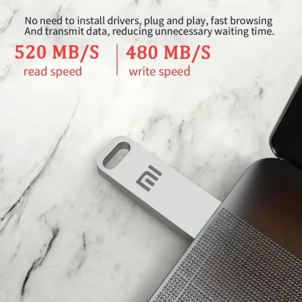 USB 3.2 Xiaomi 2TB Flash Drive High Speed Metal U Disk TypeC Memory Stick Waterproof SSD Storag - Image 2
