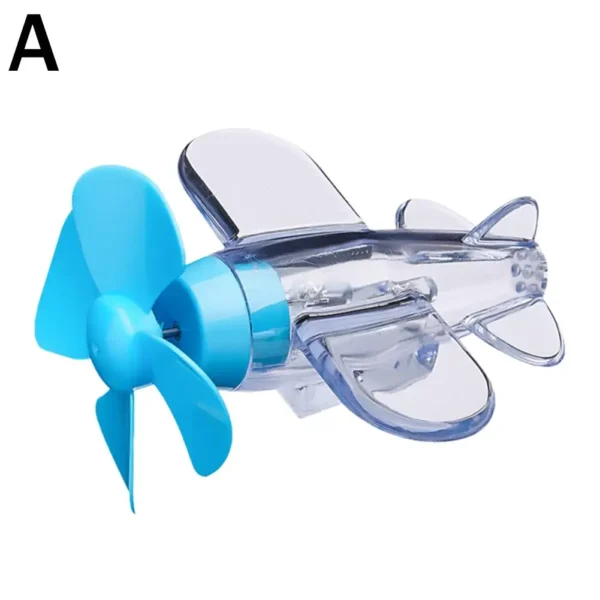 Motorcycle Electric LED Colorful Lights Rotatable Airplane Wind-Powered Airplane Decor - Image 8