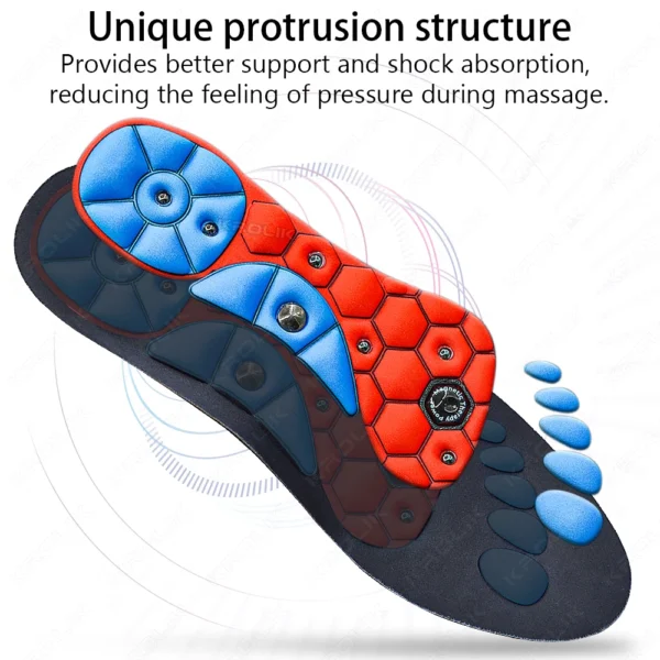Therapy Sports Insoles Massage Medical Magnetic  Foot Weight Loss Slimming Acupressure Insole Anti-fatigue Health Care Shoe Pads - Image 11