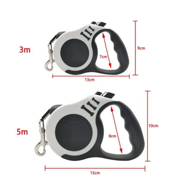 3m 5m Dog Leash Strong Nylon Puppy Lead For Small Medium Large Dogs Cats Automatic Retractable Durable Yorkshire Pet Supplies - Image 6